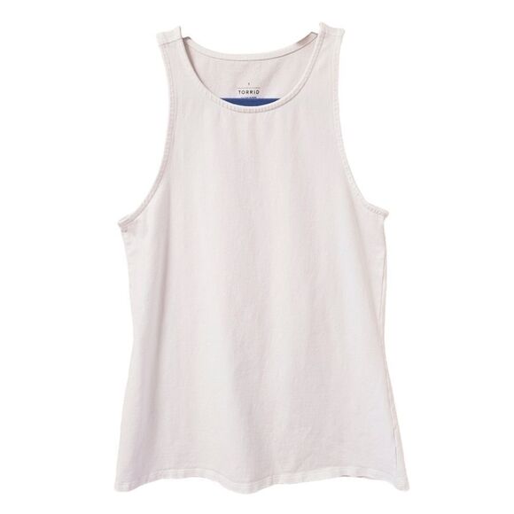 βTORRID Plus Size Bright White Foxy High Neck Tank Top Size 1X NEW - Picture 2 of 13